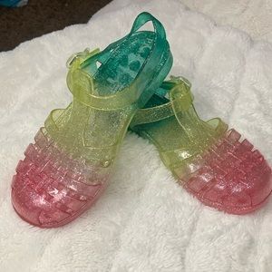 Girls Rainbow Jelly Sandals - Multi Clr